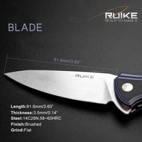 RUIKE KNIFE P105-K GREY FANG FOLDING KNIFE - NeonSales {{ shop.shopifyCountryName }}