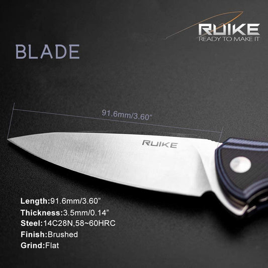RUIKE KNIFE P105-K GREY FANG FOLDING KNIFE - NeonSales {{ shop.shopifyCountryName }}