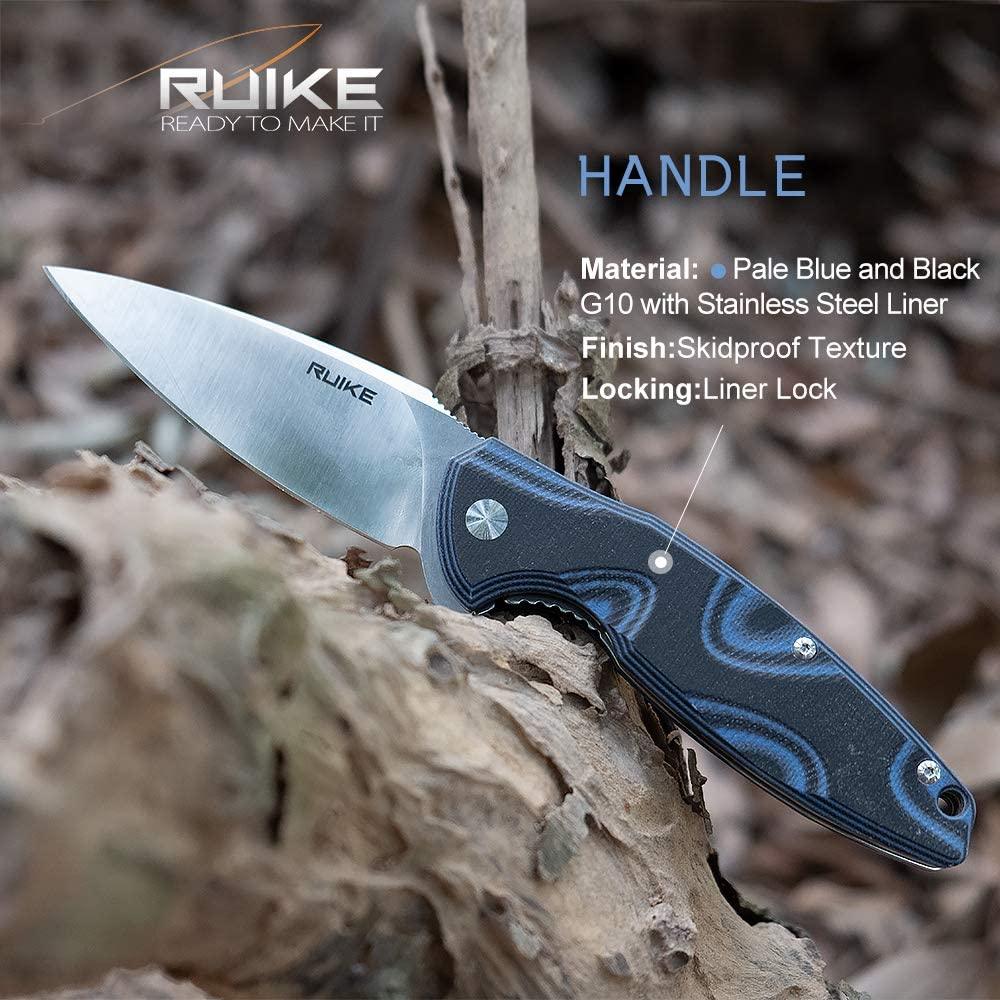 RUIKE KNIFE P105-K GREY FANG FOLDING KNIFE - NeonSales South Africa