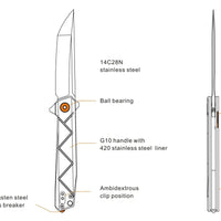 RUIKE KNIFE P127-CB CF OVERLAY - NeonSales {{ shop.shopifyCountryName }}