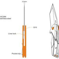 RUIKE KNIFE P138-W DESERT SAND - NeonSales {{ shop.shopifyCountryName }}