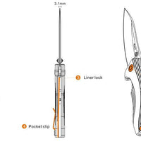RUIKE KNIFE P841-L BLACK&GREEN - NeonSales {{ shop.shopifyCountryName }}
