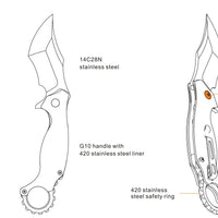 RUIKE KNIFE P881-W DRAGON KARAMBIT W/ LINER LOCK - NeonSales {{ shop.shopifyCountryName }}