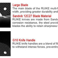 RUIKE L11-B CRITERION POCKET KNIFE, BLACK - NeonSales {{ shop.shopifyCountryName }}