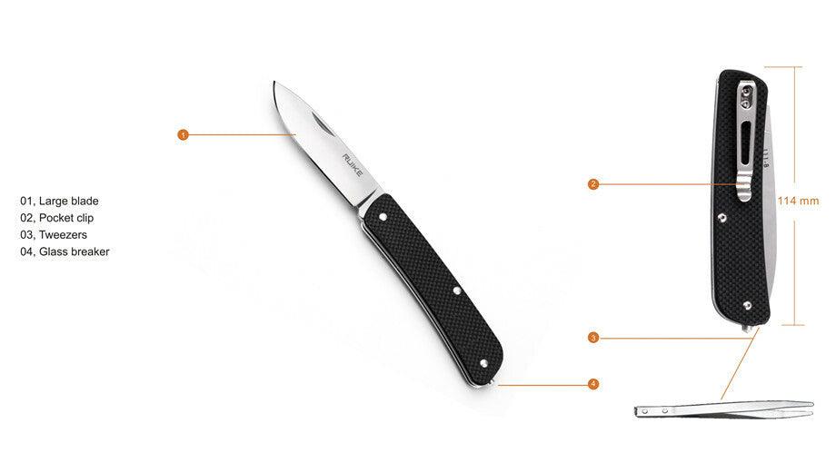 RUIKE L11-B CRITERION POCKET KNIFE, BLACK - NeonSales {{ shop.shopifyCountryName }}
