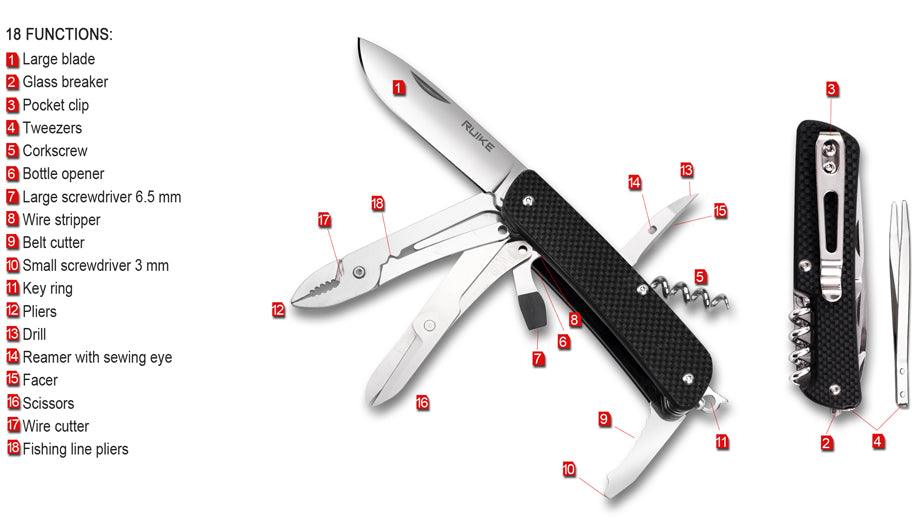RUIKE M41 CRITERION MULTI TOOL 18 TOOLS - NeonSales {{ shop.shopifyCountryName }}