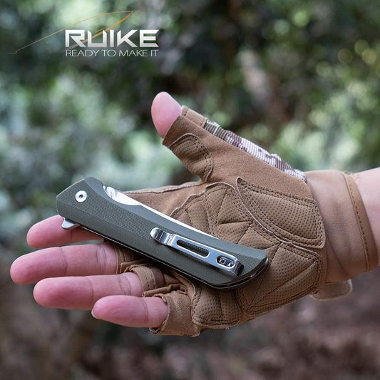 RUIKE P121-G HUSSAR GREEN POCKET KNIFE, SATIN - NeonSales {{ shop.shopifyCountryName }}