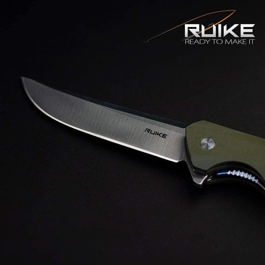 RUIKE P121-G HUSSAR GREEN POCKET KNIFE, SATIN - NeonSales {{ shop.shopifyCountryName }}