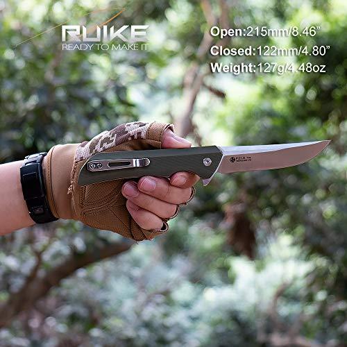 RUIKE P121-G HUSSAR GREEN POCKET KNIFE, SATIN - NeonSales {{ shop.shopifyCountryName }}