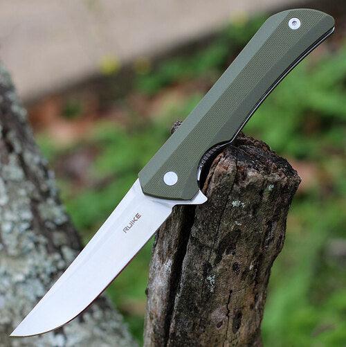 RUIKE P121-G HUSSAR GREEN POCKET KNIFE, SATIN - NeonSales {{ shop.shopifyCountryName }}
