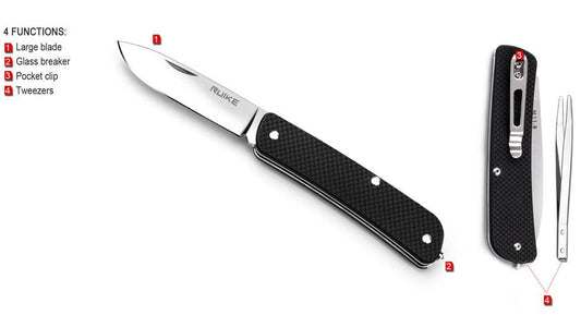 RUIKE SLIPJOINT POCKETKNIFE M11-B - BLACK - NeonSales {{ shop.shopifyCountryName }}