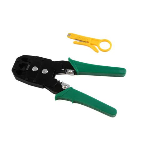 NETWORK CABLE CRIMPING TOOL - GREEN