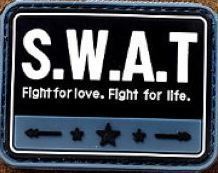 S.W.A.T RUBBER VELCRO PATCH, 65x50 MM - NeonSales {{ shop.shopifyCountryName }}