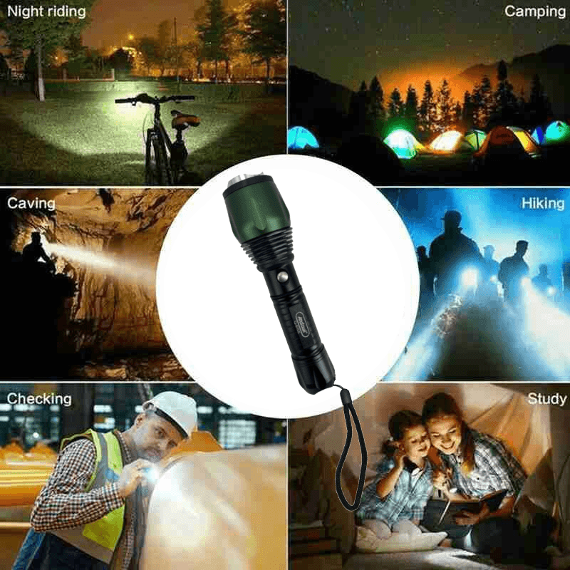 ANDOWL RECHARGEABLE ULTRA BRIGHT TORCH Q-5105 - NeonSales