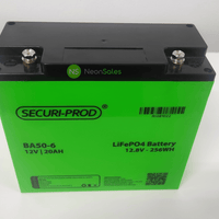 SECURI-PROD 12V 20AH LITHIUM LIFEPO4 BATTERY - NeonSales {{ shop.shopifyCountryName }}