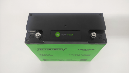 SECURI-PROD 12V 20AH LITHIUM LIFEPO4 BATTERY - NeonSales {{ shop.shopifyCountryName }}