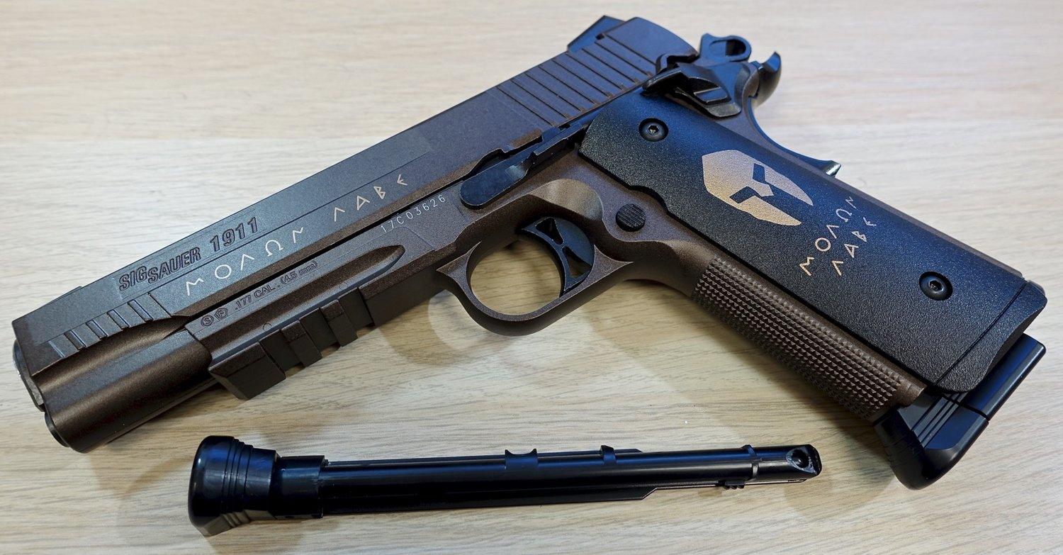 SIG SAUER 1911 SPARTAN CO2 BLOWBACK PISTOL COMBO - NeonSales South Africa