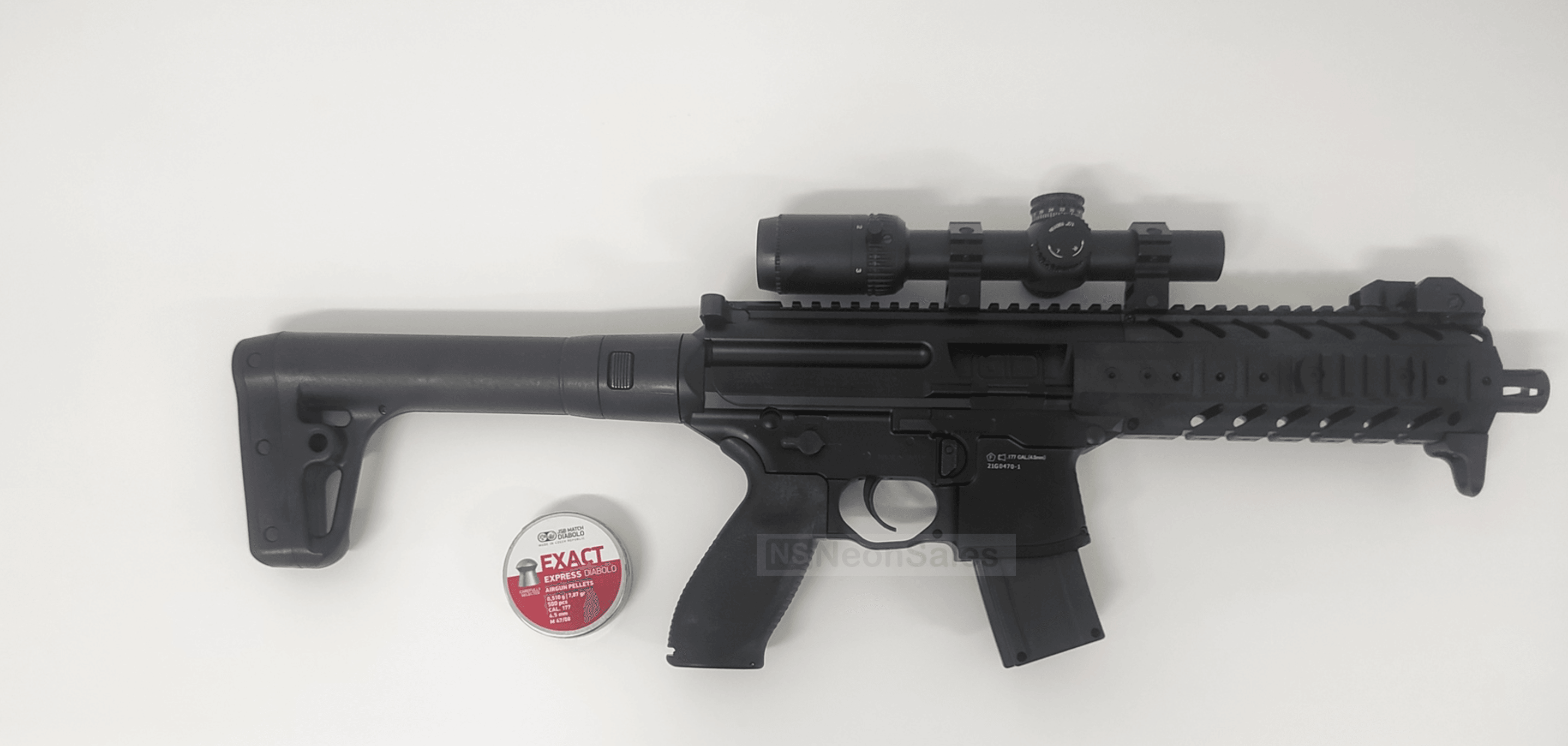 SIG SAUER MPX .177 CARBINE - BLACK - NeonSales {{ shop.shopifyCountryName }}