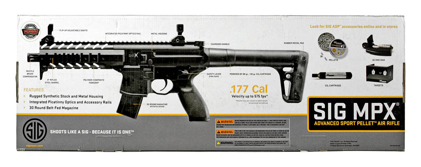 SIG SAUER MPX .177 CARBINE - BLACK - NeonSales {{ shop.shopifyCountryName }}