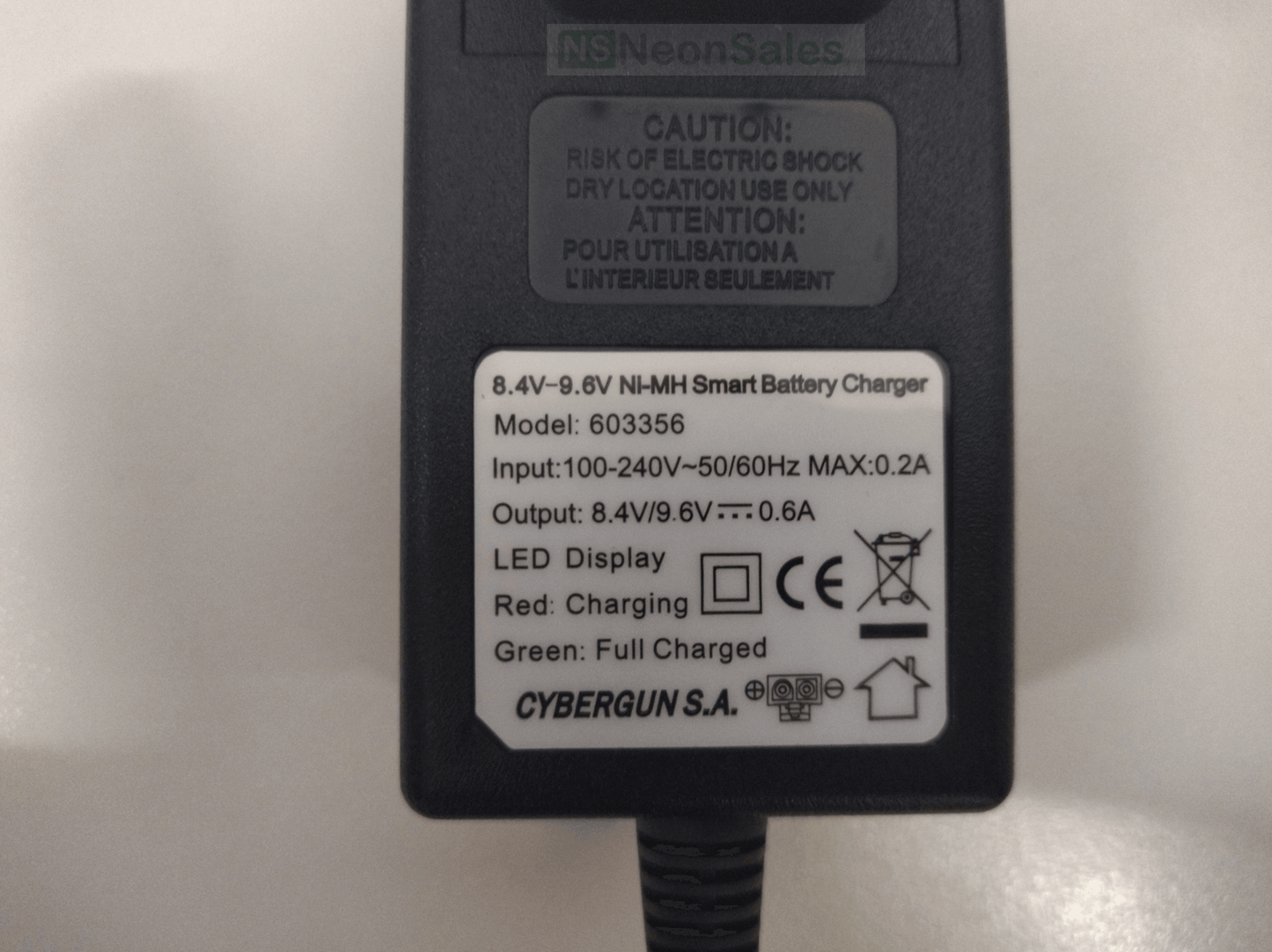 SWISS ARMS BATTERY CHARGER 8.4V-9.6V NIMH - NeonSales {{ shop.shopifyCountryName }}