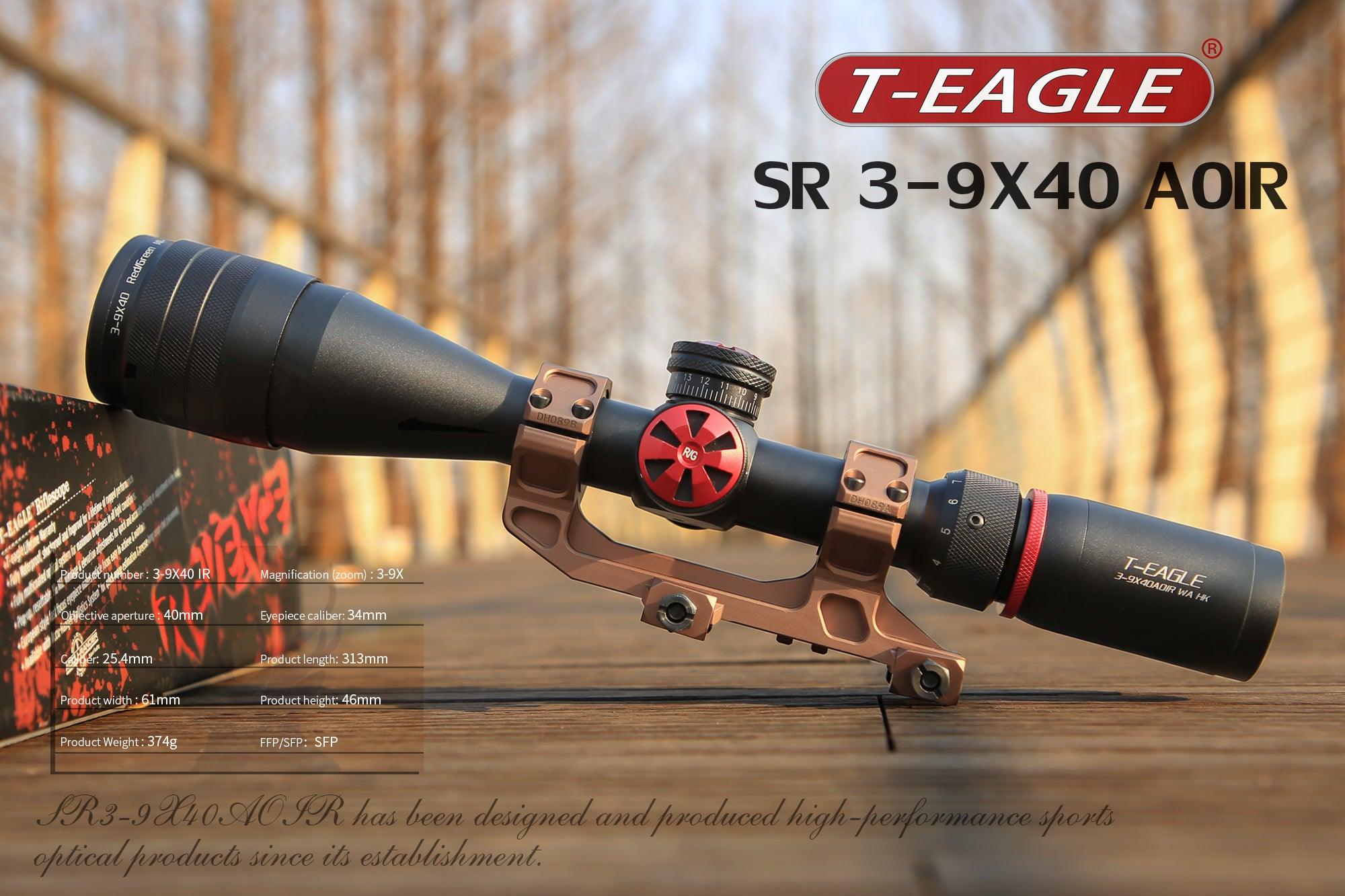 T-EAGLE SR 3-9X40 AOIR RIFLE SCOPE W/ SUNSHADE - NeonSales South Africa