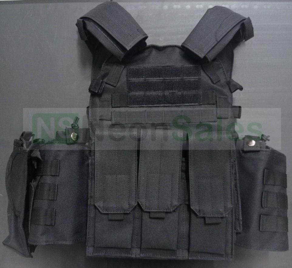 TACASSIST 320X250 TAC MOLLE VEST - BLACK - NeonSales {{ shop.shopifyCountryName }}