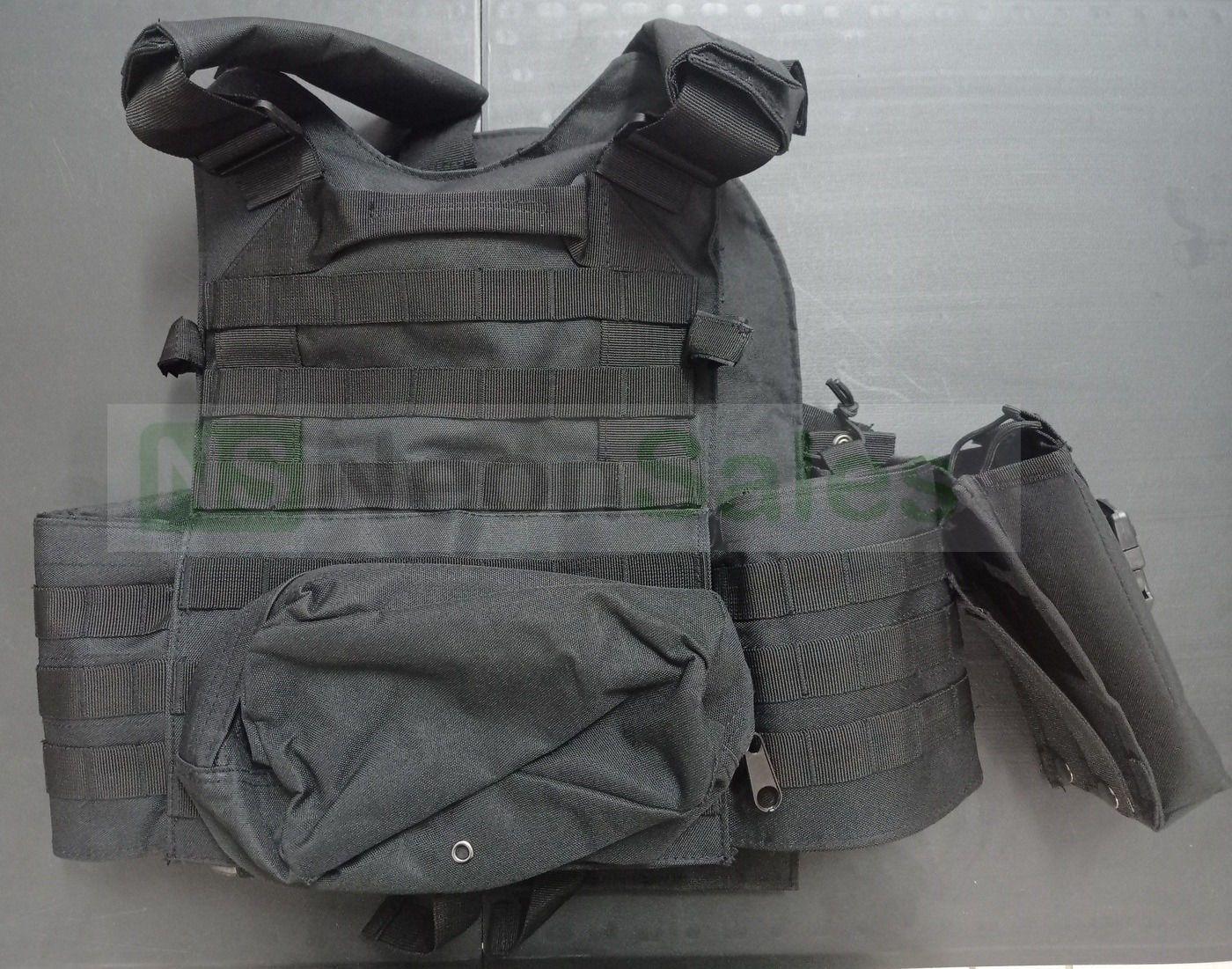 TACASSIST 320X250 TAC MOLLE VEST - BLACK - NeonSales {{ shop.shopifyCountryName }}