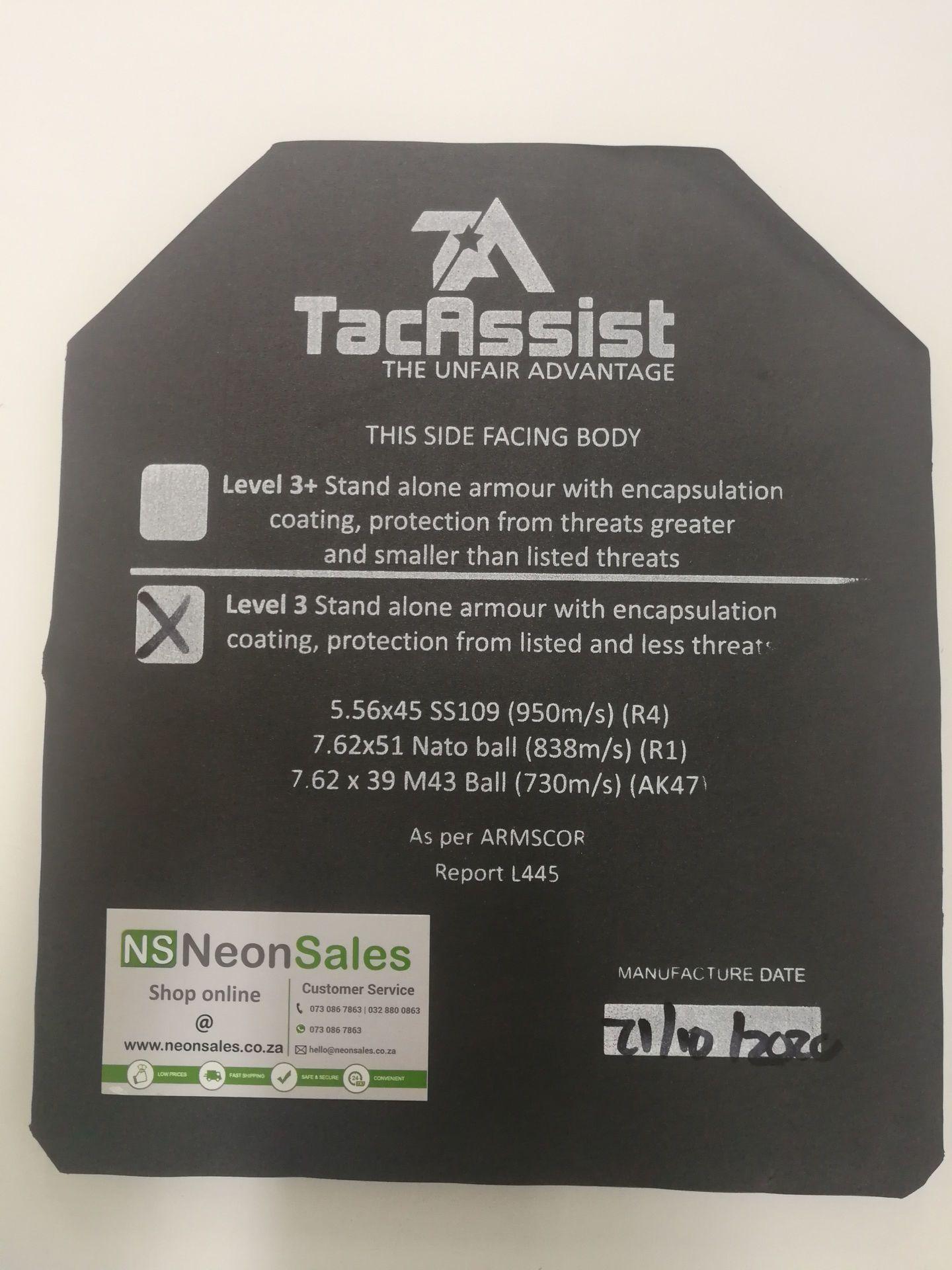 TACASSIST LVIII 25X30 STEEL PLATE W/ENCAPSULATION - NeonSales {{ shop.shopifyCountryName }}