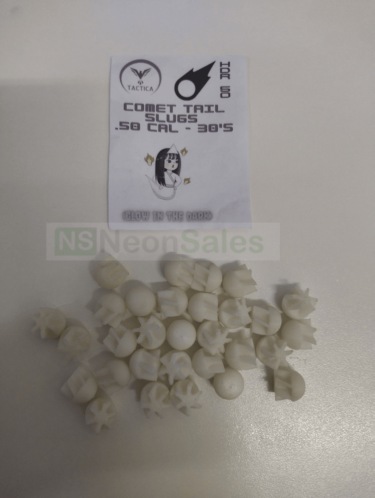 TACTICA COMET-TAILED SLUGS,.50(GITD)-30'S - NeonSales {{ shop.shopifyCountryName }}