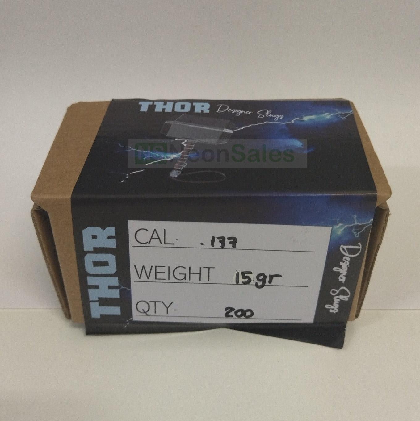 THOR DESIGNER SLUGS 15GR .177 200'S - NeonSales {{ shop.shopifyCountryName }}