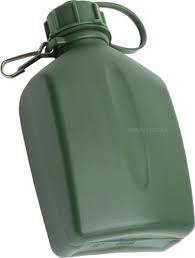UNBRANDED 1L GREEN ARMY WATER BOTTLE +POUCH - NeonSales {{ shop.shopifyCountryName }}