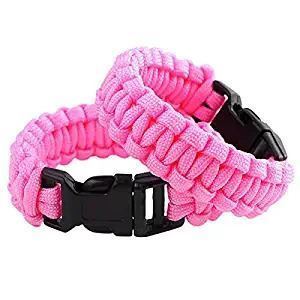 UNBRANDED PARACORD BRACELET- PINK - NeonSales {{ shop.shopifyCountryName }}