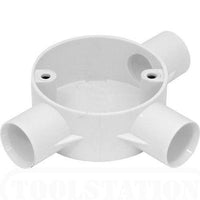 UNBRANDED PVC 3WAY JUNCTION BOX 20MM+LID - NeonSales {{ shop.shopifyCountryName }}