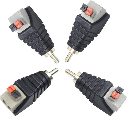 UNBRANDED RCA MALE PLUG - RED/BLACK - NeonSales {{ shop.shopifyCountryName }}