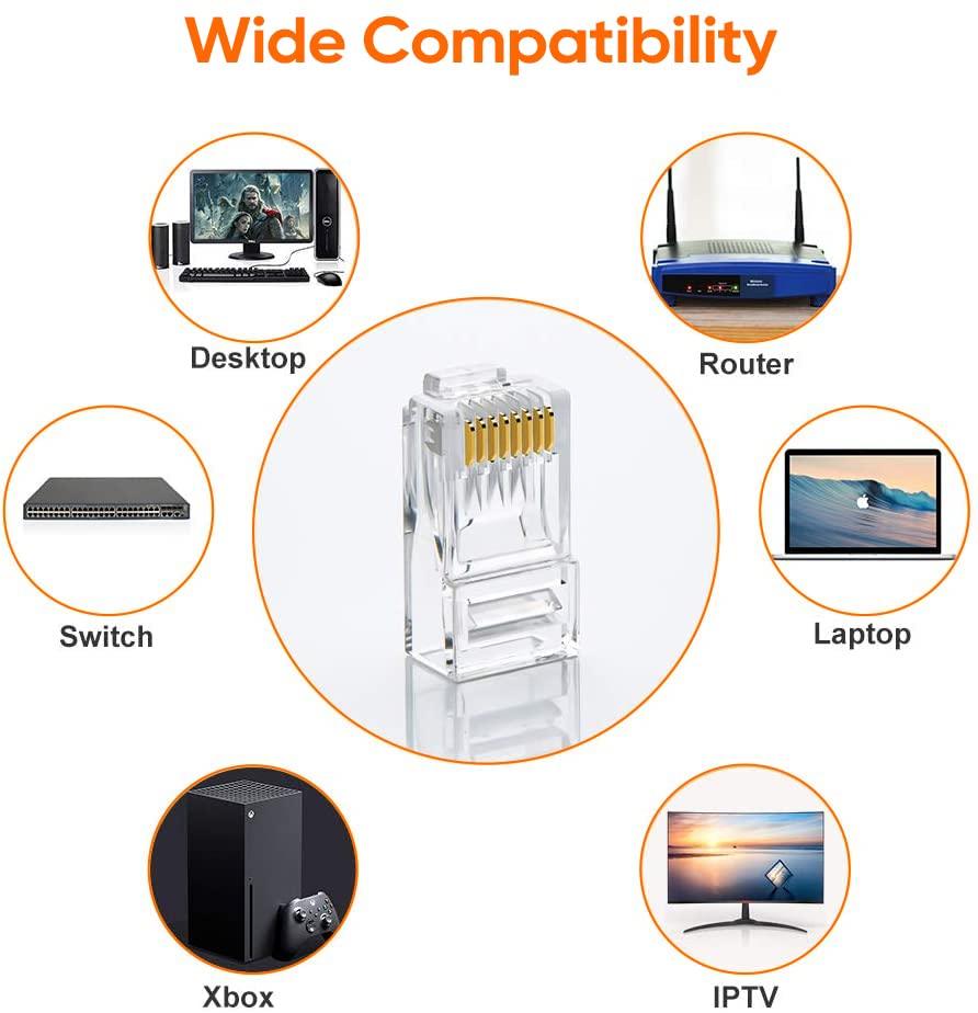 UNBRANDED RJ45 CAT5E CONNECTOR CRIMP JACK 1'S - NeonSales South Africa