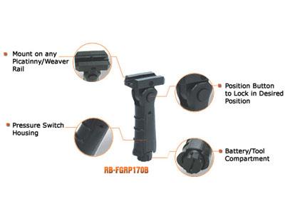 UTG 5 POSITION FOLDABLE FOREGRIP - RB-FGRP170B - NeonSales {{ shop.shopifyCountryName }}