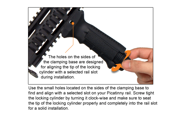 UTG AMBIDEXTROUS VERTICAL FOREGRIP - RB-FGRP168B - NeonSales South Africa