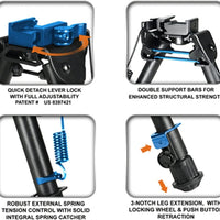 UTG® TACTICAL OP BIPOD, QUICK DETACH, 5.9"-7.3" - NeonSales {{ shop.shopifyCountryName }}