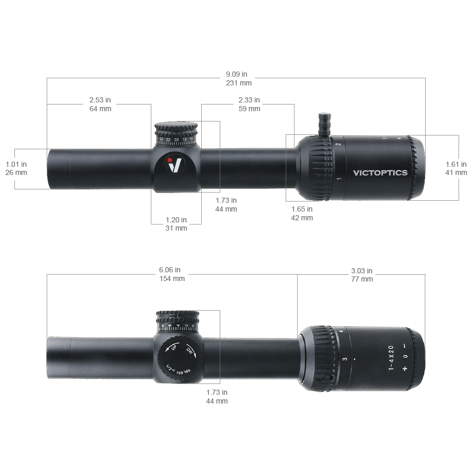 VECTOR OPTICS 1-4X20 IR RIFLE SCOPE - NeonSales South Africa