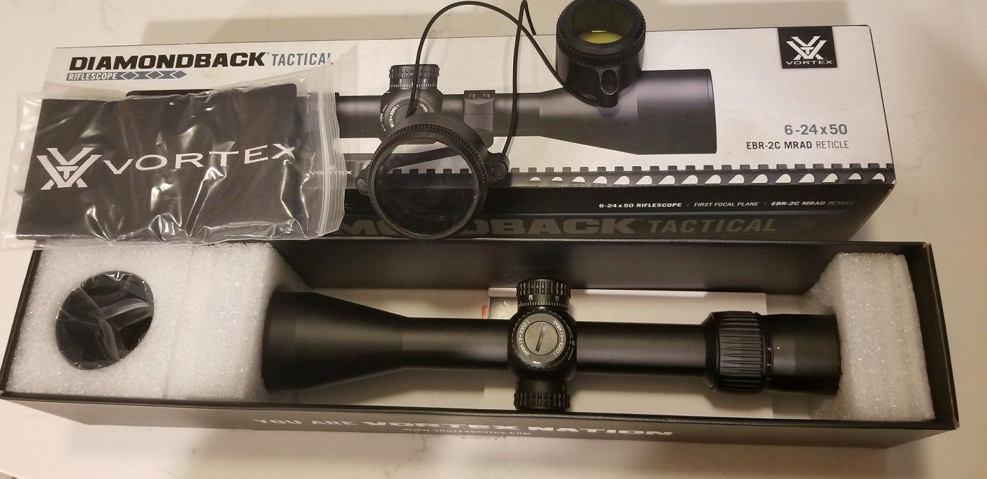 VORTEX DIAMONDBACK TACTICAL 6-24x50 FFP MRAD SCOPE - NeonSales South Africa