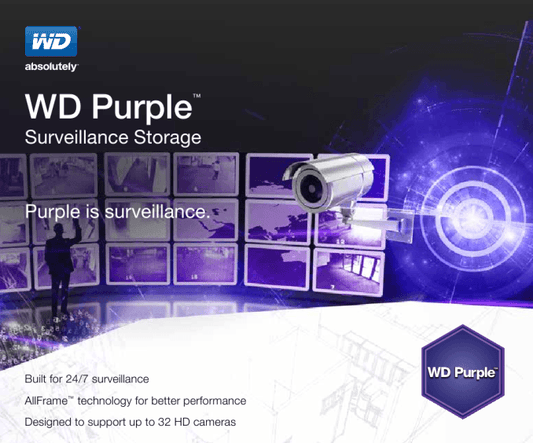 WESTERN DIGITAL 1TB SURVEILLANCE HARD DRIVE - NeonSales {{ shop.shopifyCountryName }}
