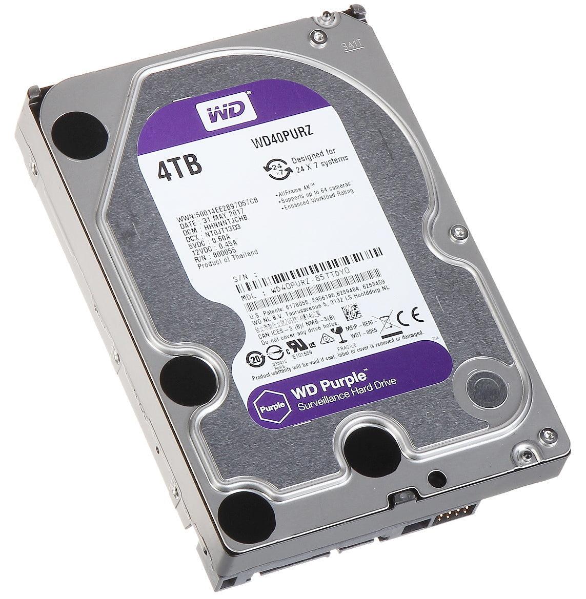 WESTERN DIGITAL SURVEILLANCE HDD 4TB - NeonSales South Africa