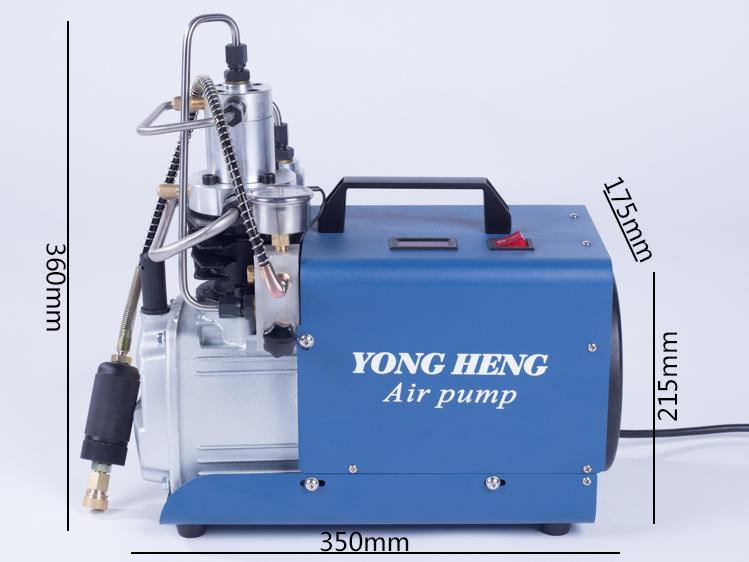 YONGHENG 4500 PSI 240V COMPRESSOR (MANUAL SHUTOFF) - NeonSales {{ shop.shopifyCountryName }}