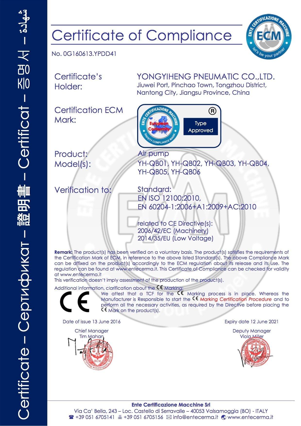 YONGHENG 4500 PSI 240V COMPRESSOR (MANUAL SHUTOFF) - NeonSales {{ shop.shopifyCountryName }}