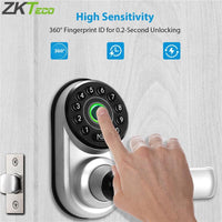 ZKTECO ML300 SMART DOOR LOCK - FINGER/CODE/APP/KEY - NeonSales {{ shop.shopifyCountryName }}