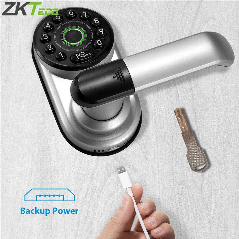 ZKTECO ML300 SMART DOOR LOCK - FINGER/CODE/APP/KEY - NeonSales South Africa