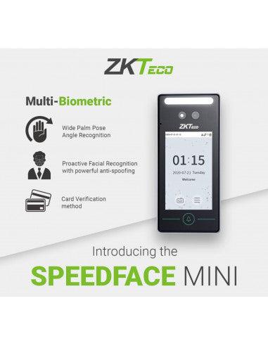 ZKTECO SPEEDFACE MINI MULTI BIOMETRIC READER - NeonSales South Africa