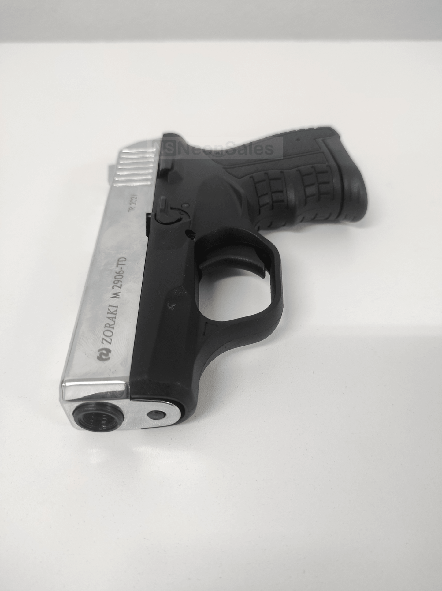 ZORAKI MOD 2906-TD BLANK GUN- S/CHROME + 10 BLANKS - NeonSales {{ shop.shopifyCountryName }}