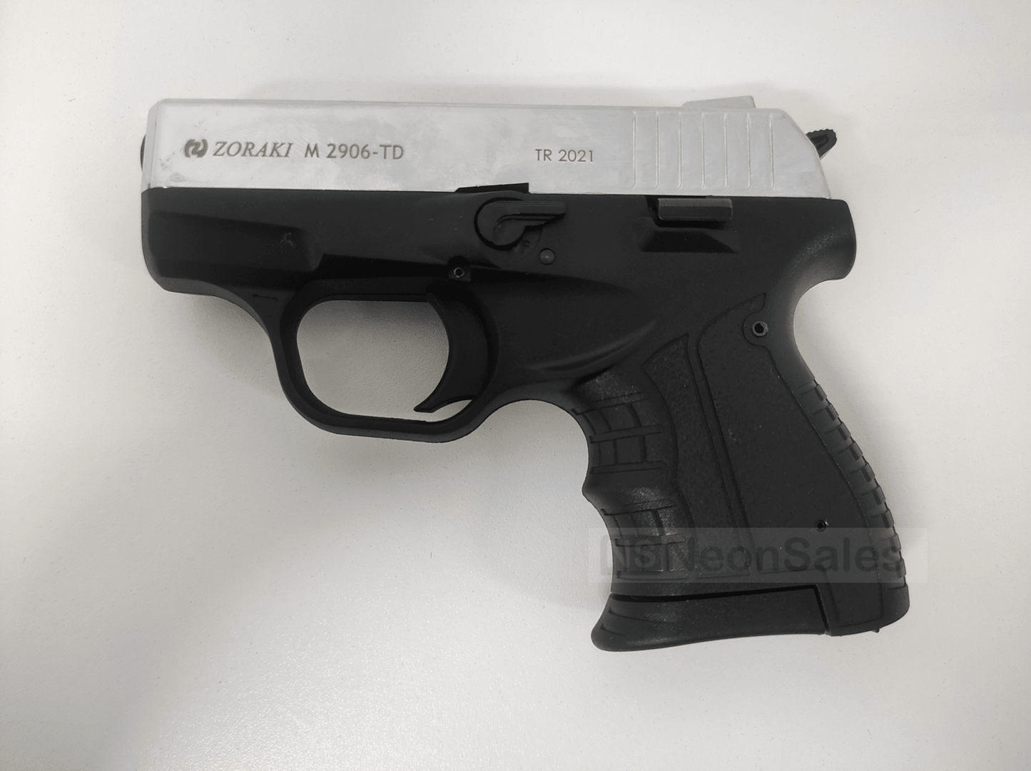 ZORAKI MOD 2906-TD BLANK GUN- S/CHROME + 10 BLANKS - NeonSales {{ shop.shopifyCountryName }}