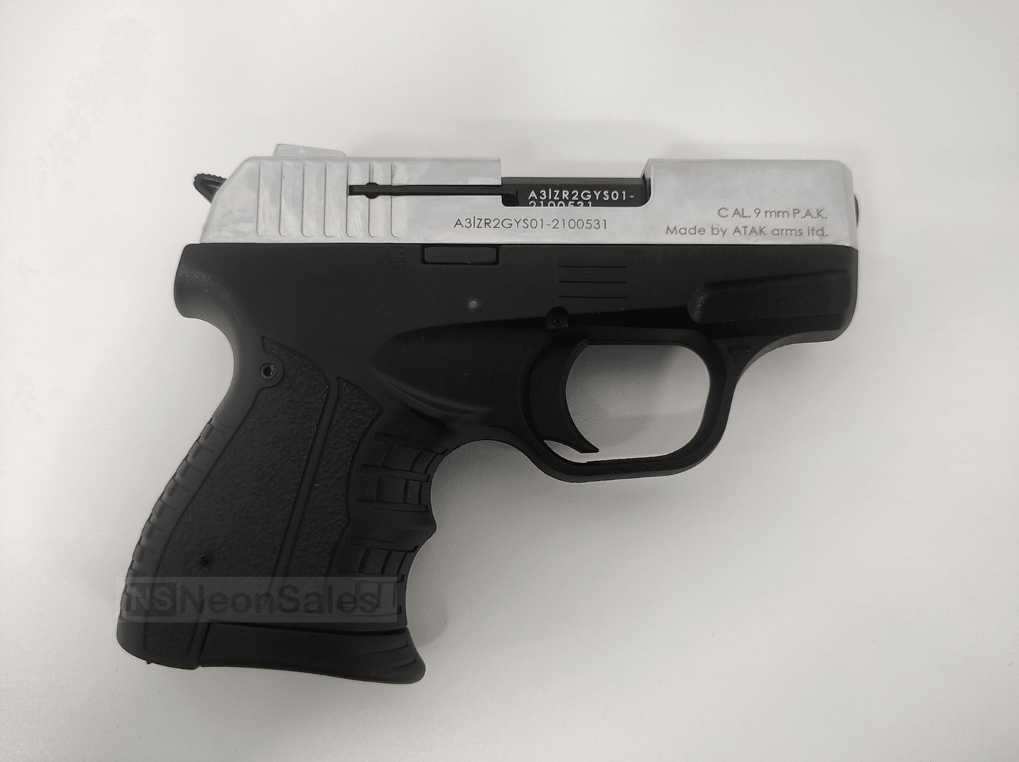 ZORAKI MOD 2906-TD BLANK GUN- S/CHROME + 10 BLANKS - NeonSales {{ shop.shopifyCountryName }}